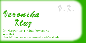 veronika kluz business card